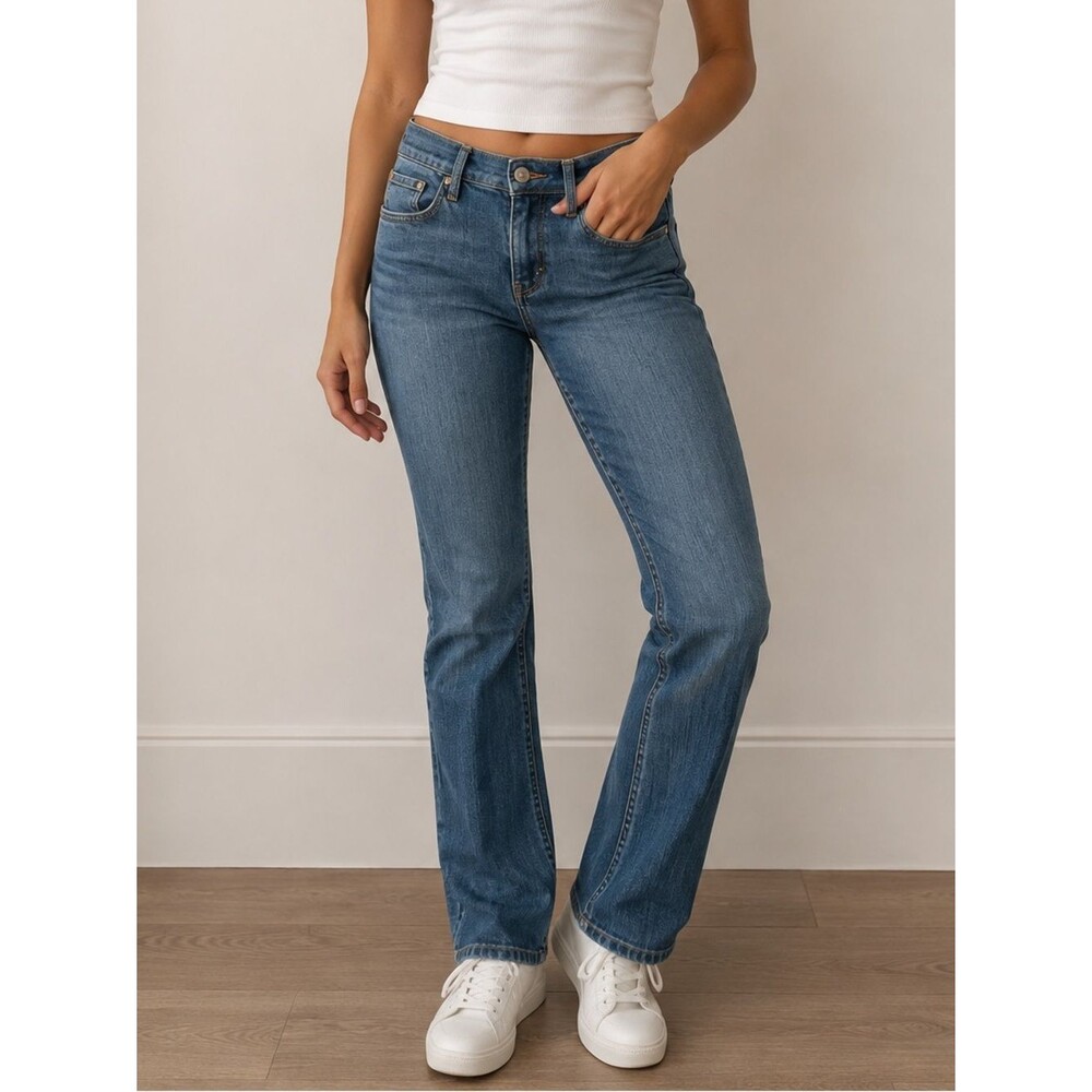 Merona Classic Blue Bootcut High Rise Jeans | Size 12 Long